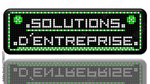 PANNEAU A LEDS SOLUTIONS D'ENTREPRISE AVEC EFFET MIROIR