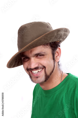 Indian Wearing Hat