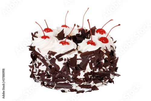 фотографія Isolated black forest cake