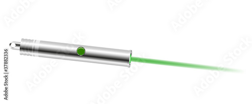 Laser pointer with green light