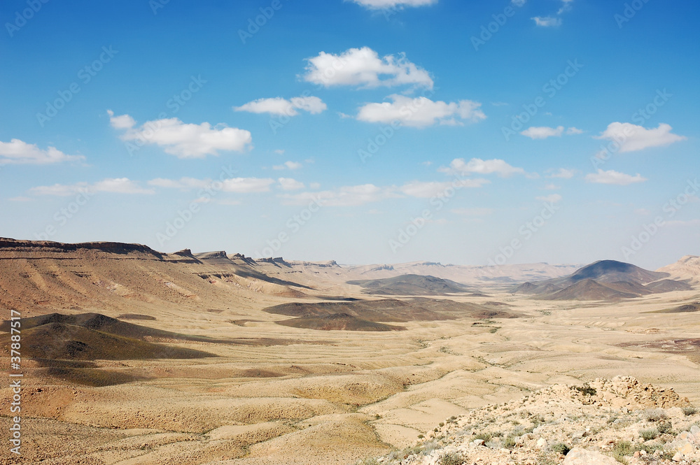 Crater Ramon in Negev desert.