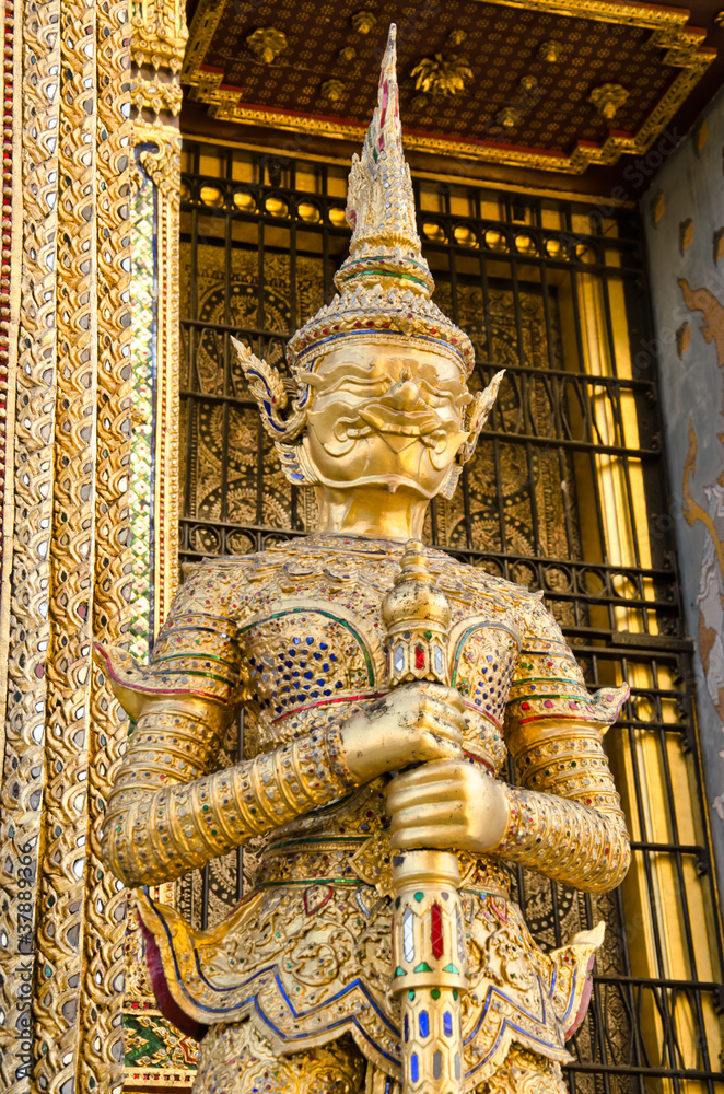 Giant Guardian (Yak) at Wat Phra Kaew, Thailand
