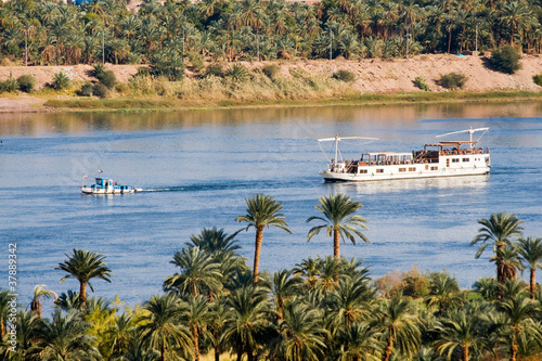 Boat on Nile River