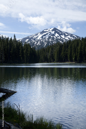 View from Todd Lake to Mt. Bachelor