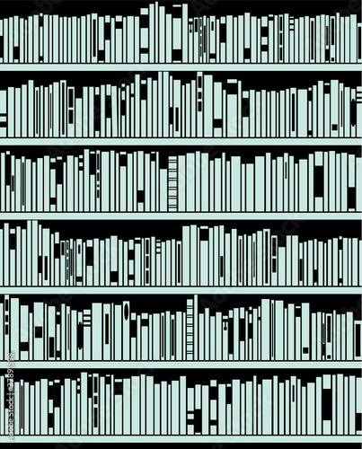 vector abstract modern bookshelf