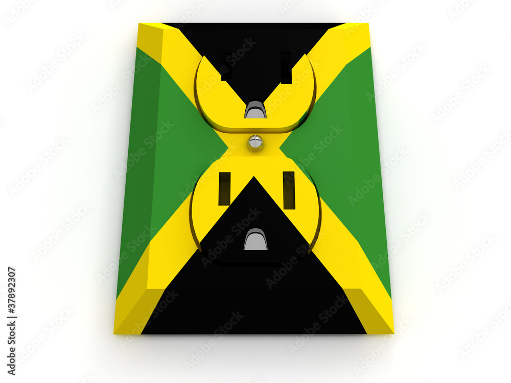 ELECTRICAL OUTLET JAMAICA Stock Illustration Adobe Stock