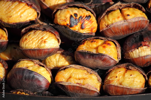 Grilled chestnuts
