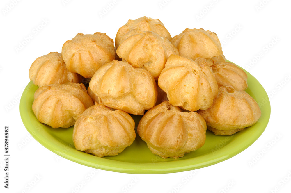 profiteroles on a plate