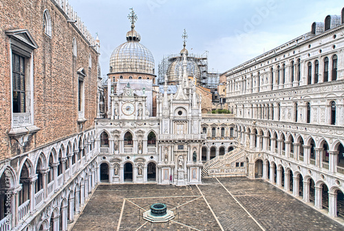 internal yard of Doge's Palace in Venice