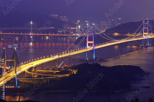 Tsing Ma Bridge in Hong Kong