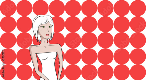 lady rot weiß