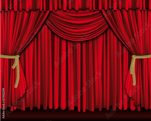 Grand rideau de théâtre