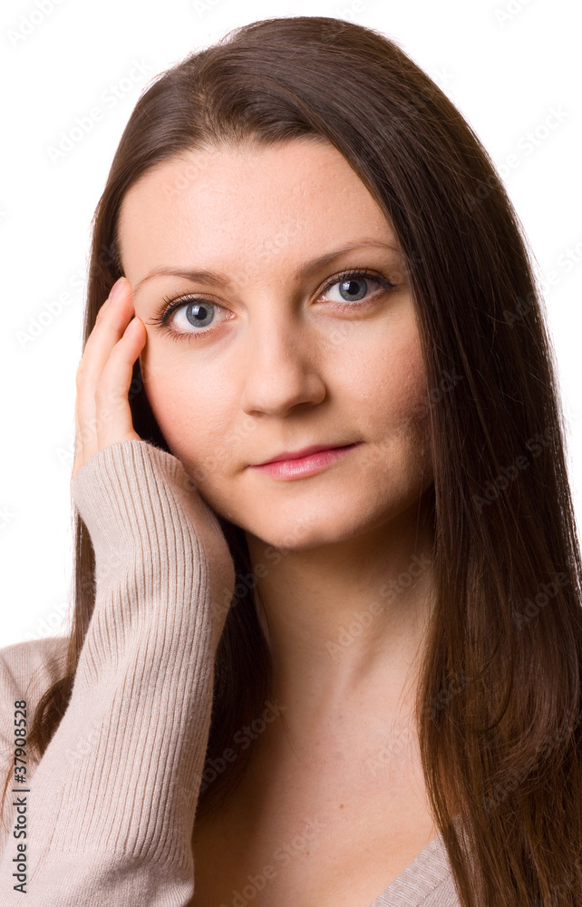headshot of a beautiful young woman headshot of a beautiful young woman