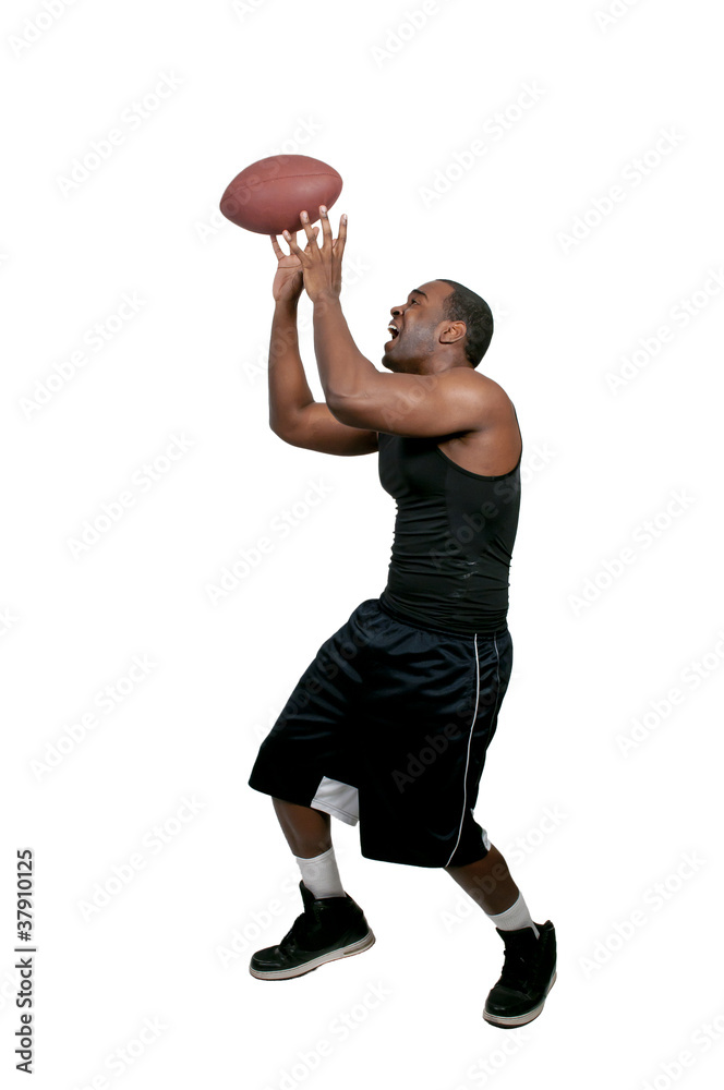 Black Man Playing Football