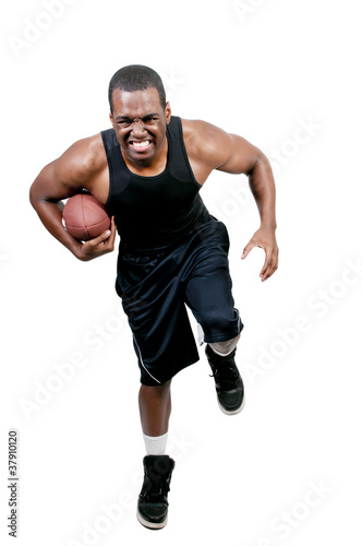 Black Man Playing Football © Rob Byron