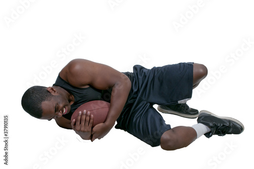 Black Man Playing Football photo