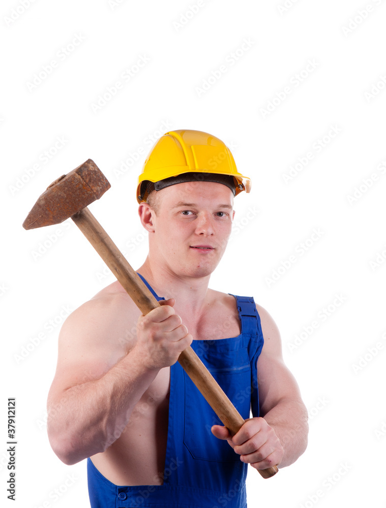 muscular worker