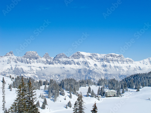 Skiing slope