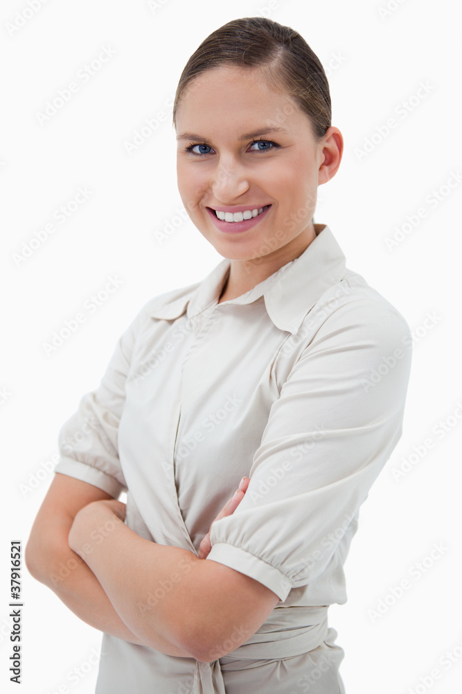 Portrait of a businesswoman with the arms crossed Portrait of a businesswoman with the arms crossed