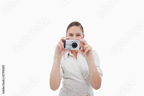 Businesswoman taking a picture © WavebreakmediaMicro