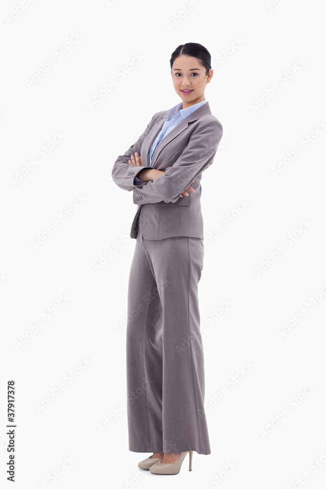Portrait of a gorgeous businesswoman with the arms crossed Portrait of a gorgeous businesswoman with the arms crossed