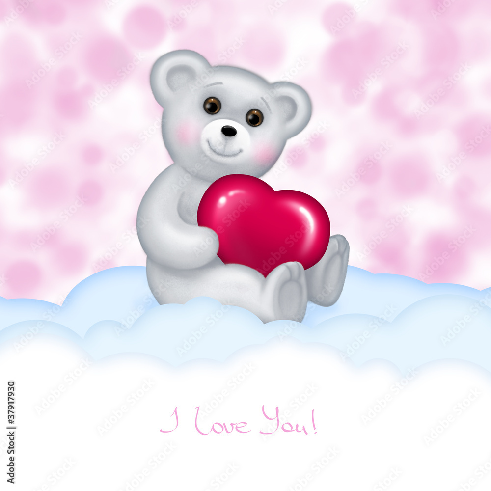 Obraz premium Hand drawn Teddy bear