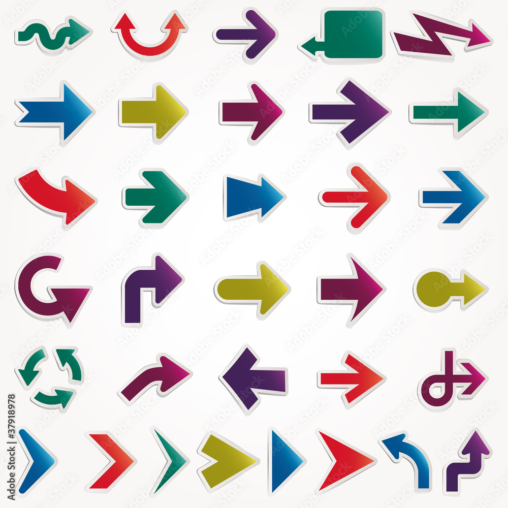 Vector arrows set Vector arrows set