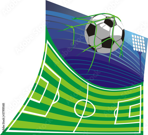 football stadium and football