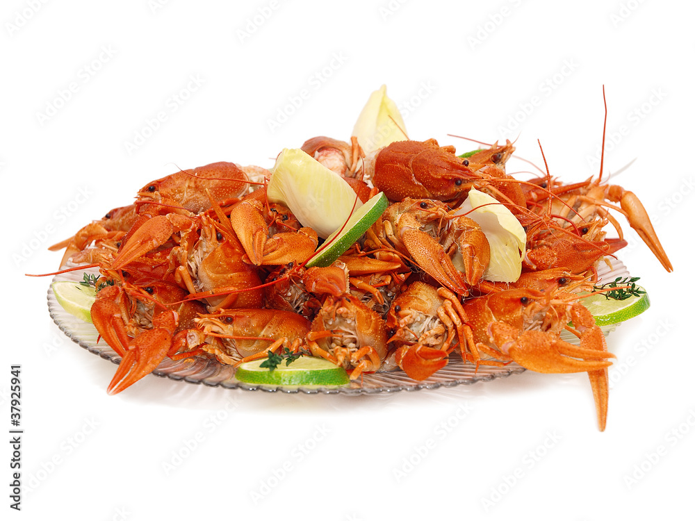 crayfish on a plate crayfish on a plate