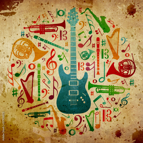 Vintage music background