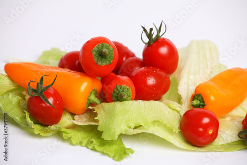 salat papriak tomaten mix