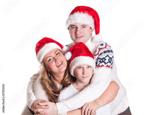 Happy family. Christmas.