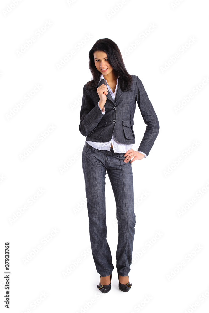 Portrait of a happy young business woman smiling Portrait of a happy young business woman smiling