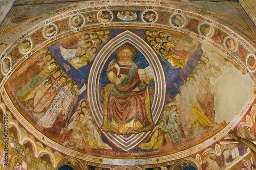 Abbazia di Pomposa, affresco dell'abside photo