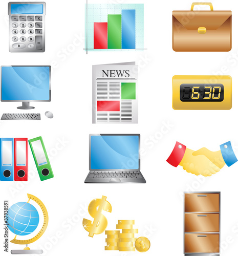 Business office icons