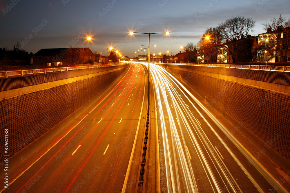 Traffic Road at Night