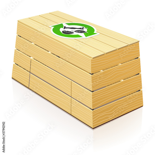 Composteur en bois fermé