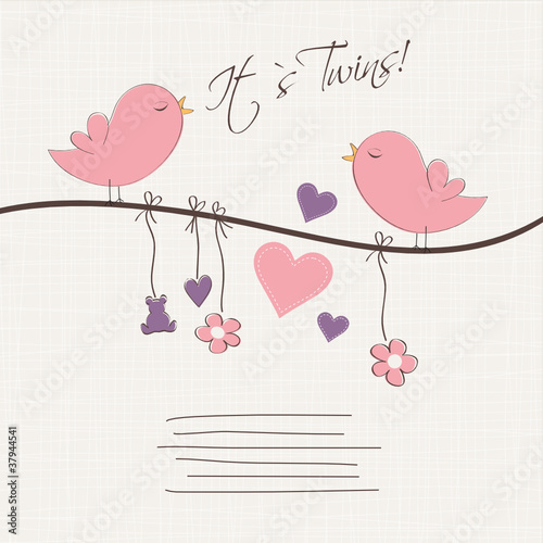 Karte: It`s Twins! GIRLS!