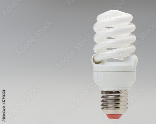 Energy saving compact fluorescent lightbulb photo