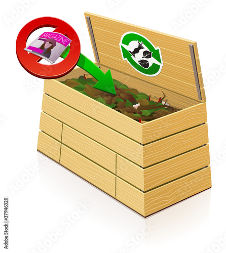 Composteur en bois : pas de magazine dans le compost