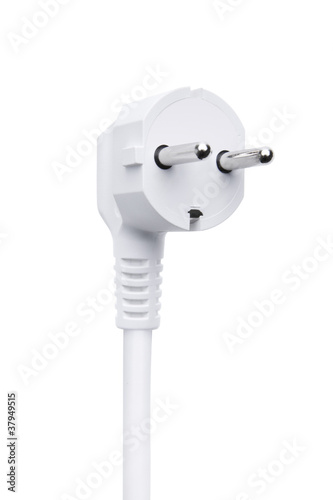 Weißer Stromstecker