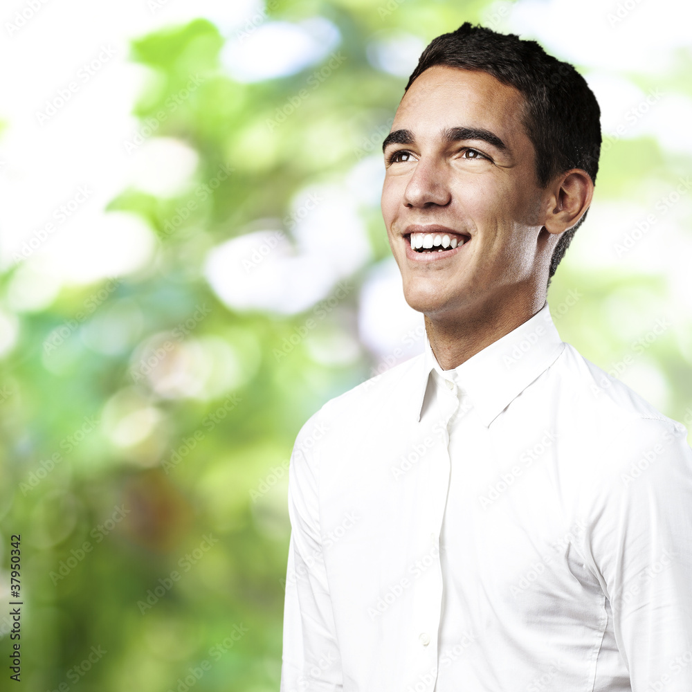 young man smiling young man smiling