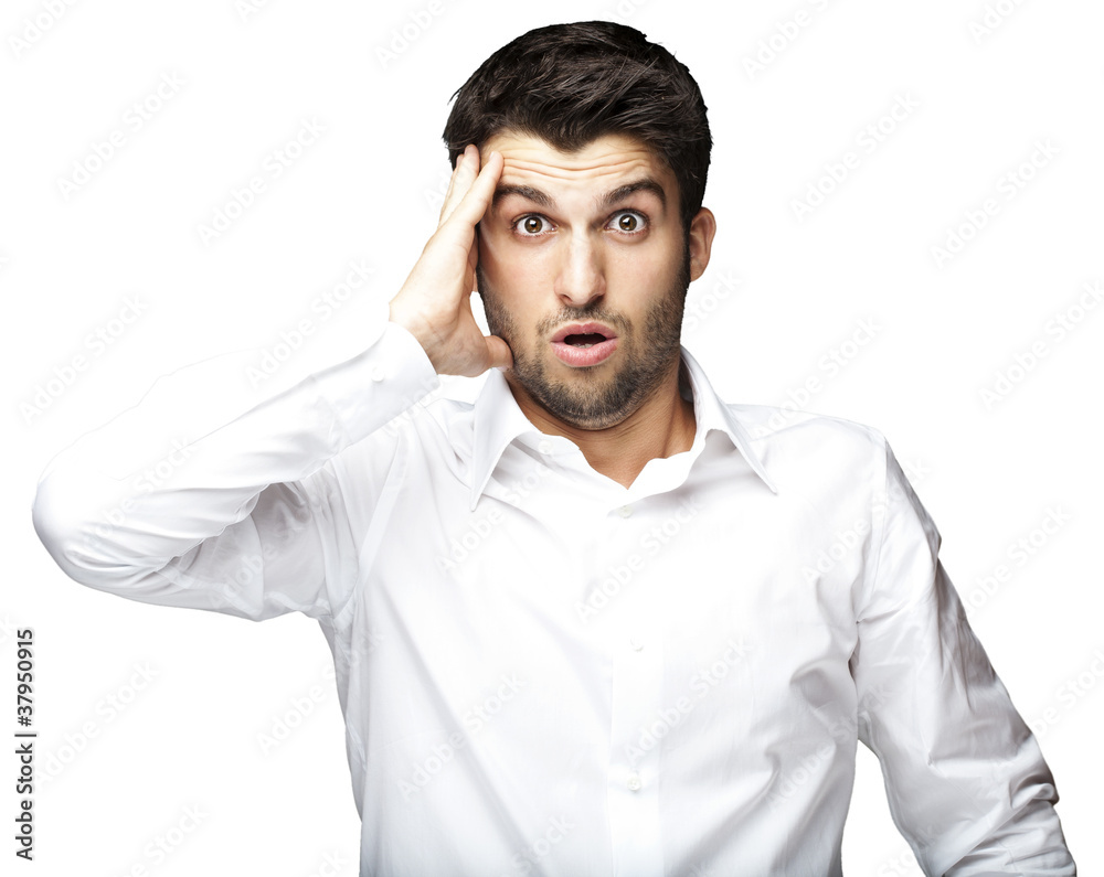 young man surprised