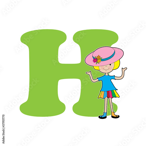 Alphabet Girl H