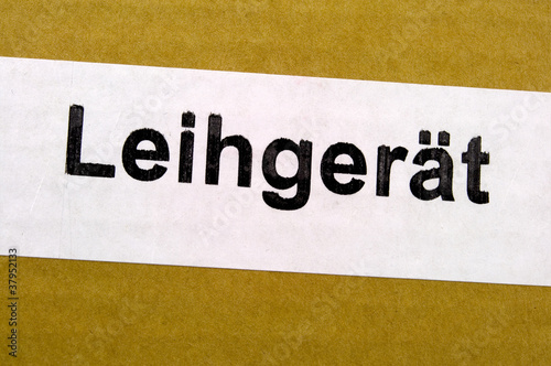 Leihgerät photo