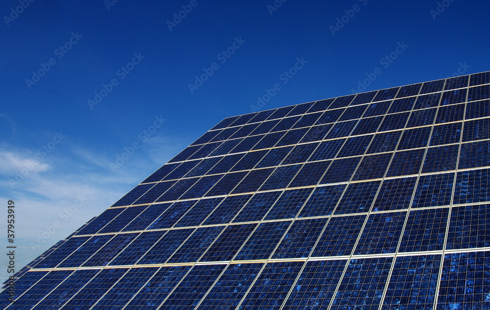 panel of a photovoltaic central in Portugal