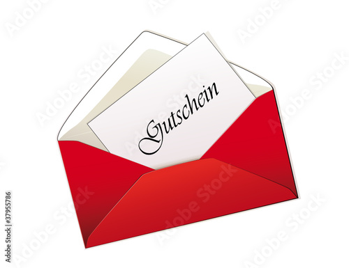 Geschenkgutschein im Briefumschlag