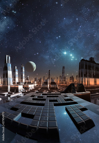 Fototapeta Naklejka Na Ścianę i Meble -  Modern City Skyline