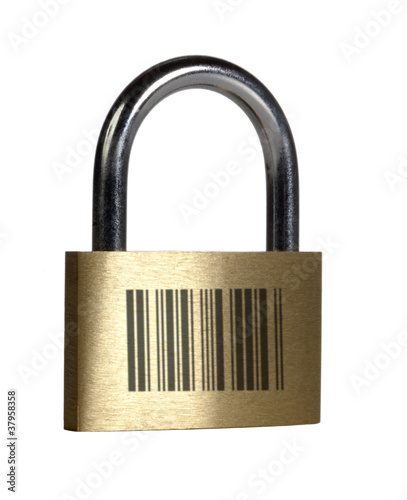 Plakat cadenas code barre