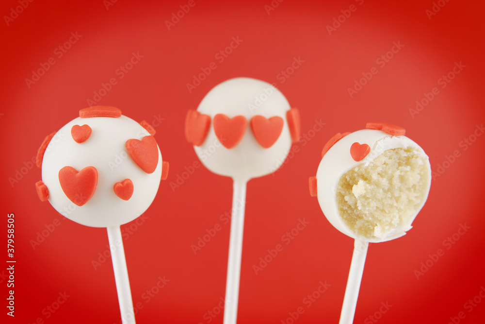 Valentine cake pops Valentine cake pops